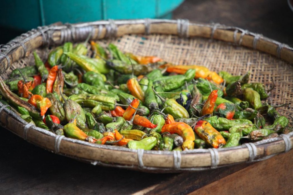 Die Chili fungiert in der bhutanesischen Küche nicht als Gewürz, sondern als Gemüse.