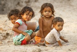 Kinder bei Siem Reap