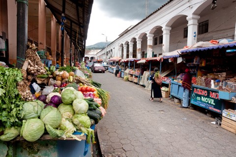 Gemüsemarkt in Otavalo