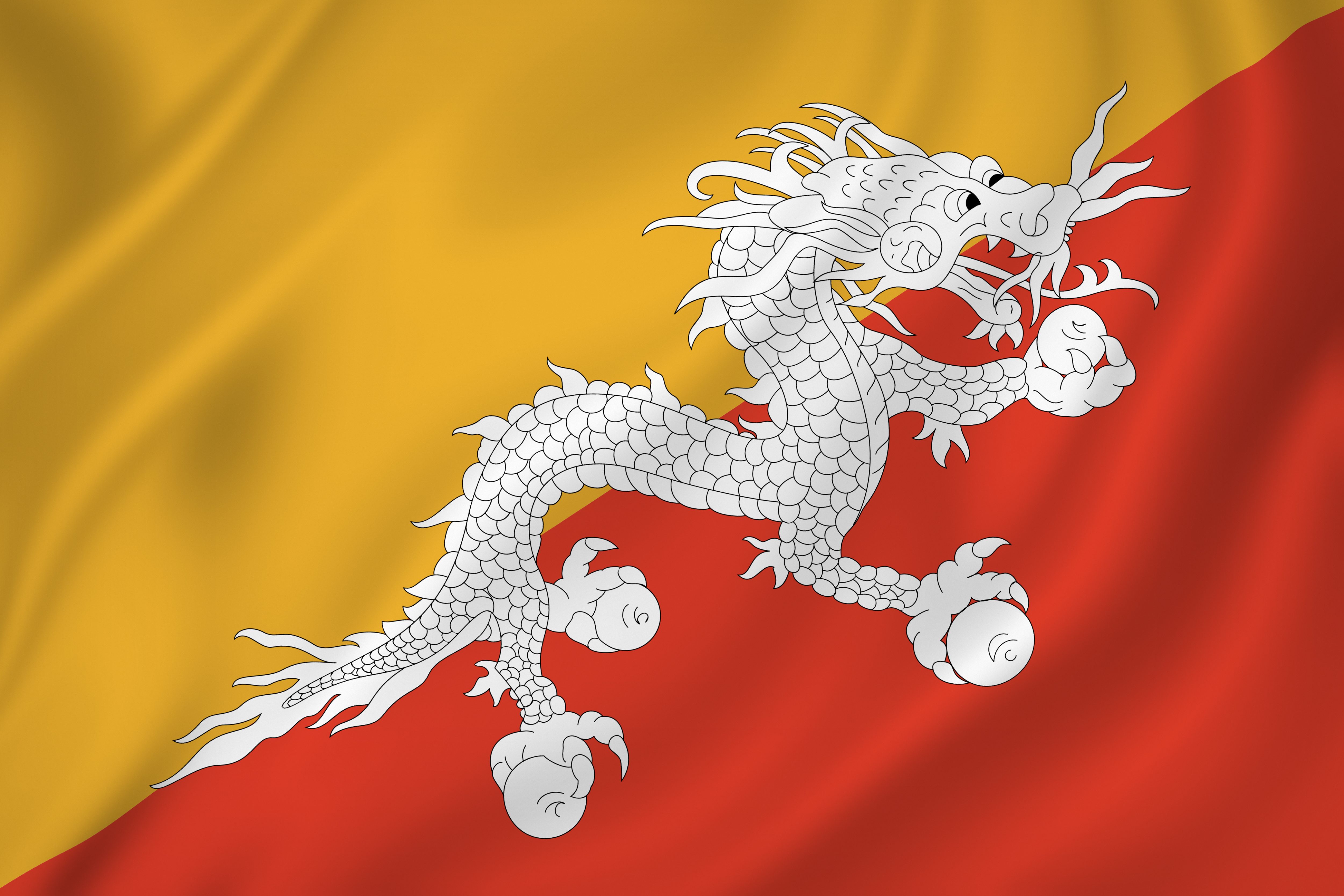 Flagge Bhutan 