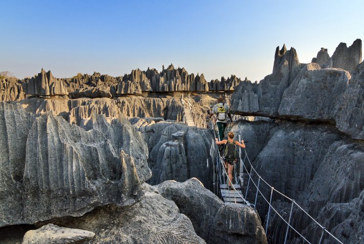 Madagaskar | Die Landschaft der sogenannten Tsingy bietet ein Paradies – ganz besonders für Wanderer und Kletterer.
