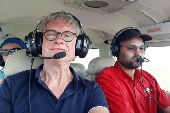 Reisender Gerd im Cockpit
