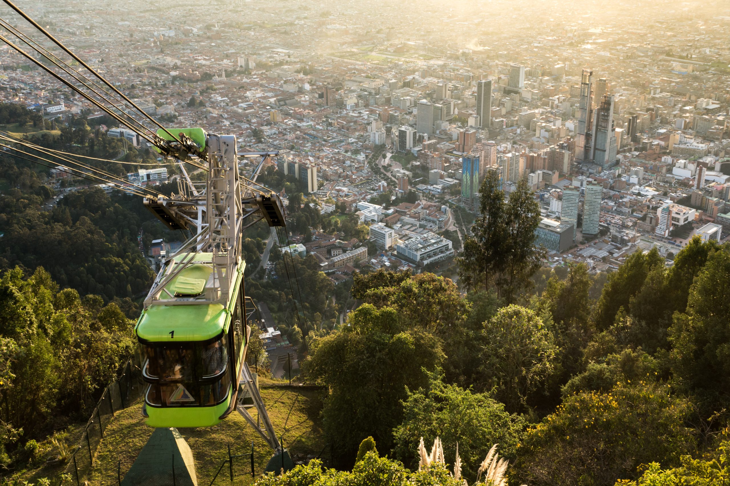 Seilbahn über Bogota